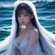用户海浪与沙的头像，一位面容平静的年轻女性，眼神深邃而真诚